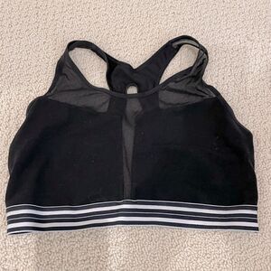 GUC Athleta Sports Bra Sz. M Black Mesh Panels